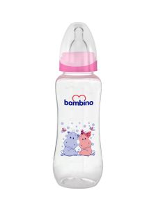 Bambino Oval PP Biberon Pembe 0+ Ay 250 ml