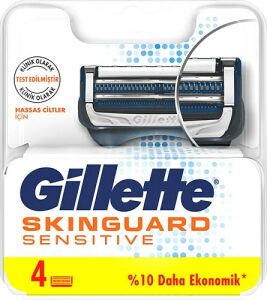 Gilette Skinguard Sensitive Tıraş Bıçağı Yedek 4'lü