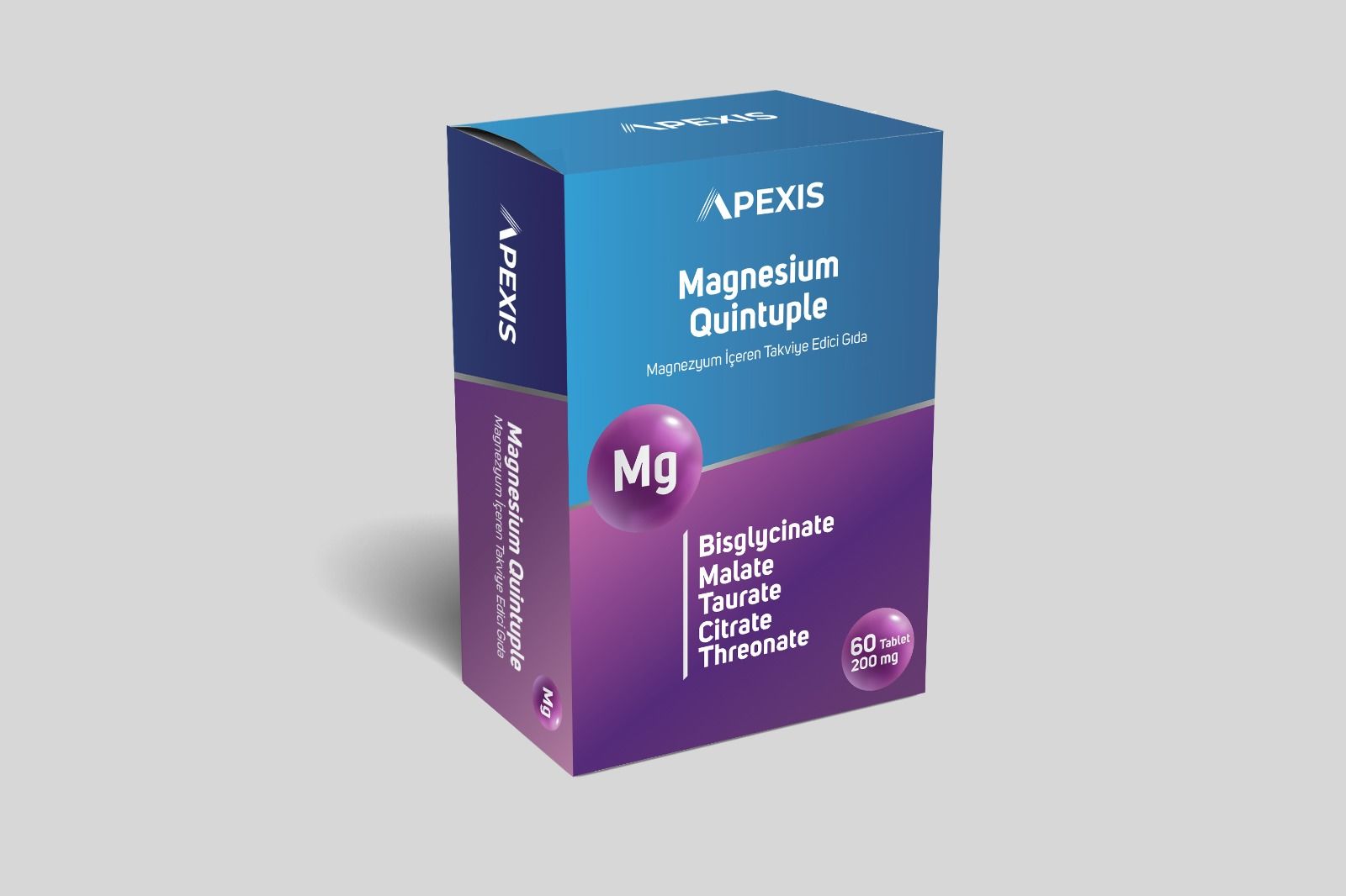 Apexis Magnesium Quintuple 60 Tablet