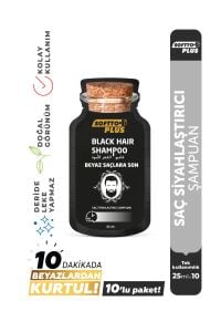 Softto Plus Saç Siyahlaştırıcı Şampuan Boya 25 ml
