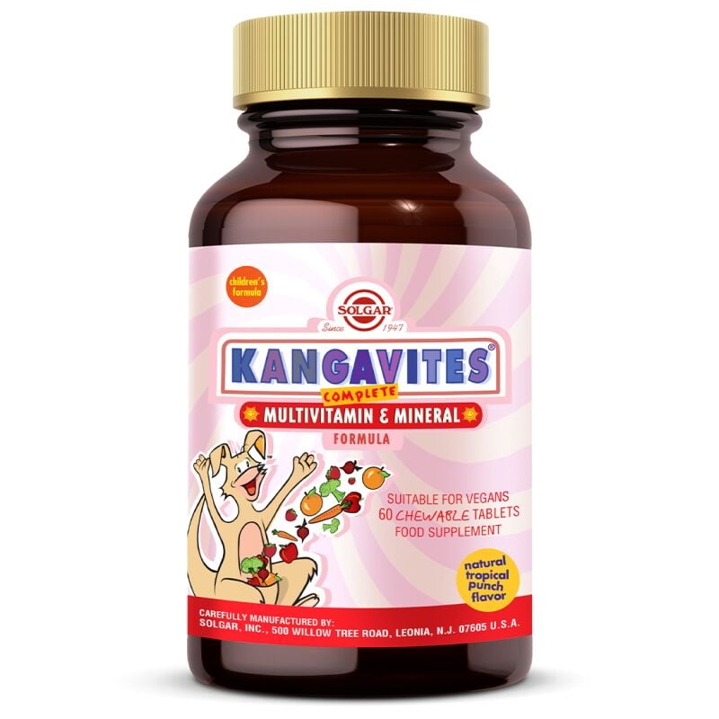 SOLGAR KANGAVITES MULTIVITAMIN & MINERAL 60 CHEW. TAB.