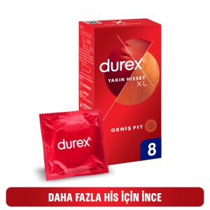 PREZERVATIF DUREX YAKIN HISSET XL 8 LI