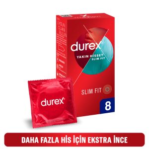 PREZERVATIF DUREX YAKIN HISSET SLIM FIT 8 LI