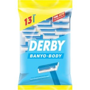 Derby Tek Bıçaklı Banyo Tıraş Bıçağı 13'lü - 12 Adet