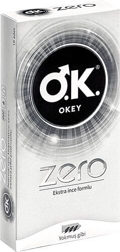Okey Prezervatif Zero Ekstra İnce Formlu 10'lu