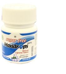 MAXIDROPS NO SUGAR PASTIL 30 BITKISEL CIGNEME TB+C VITM NANE