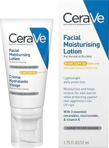 Cerave Yüz Nemlendirici Krem Normal ve Kuruya Dönük Ciltler İçin SPF50 52 ml