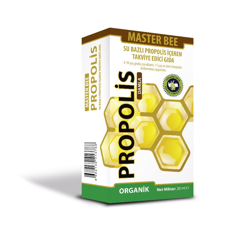 Master Bee Organik Su Bazli Propolis 20 Ml