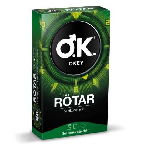 PREZERVATIF OKEY ROTAR GECIKTIR 10 LU