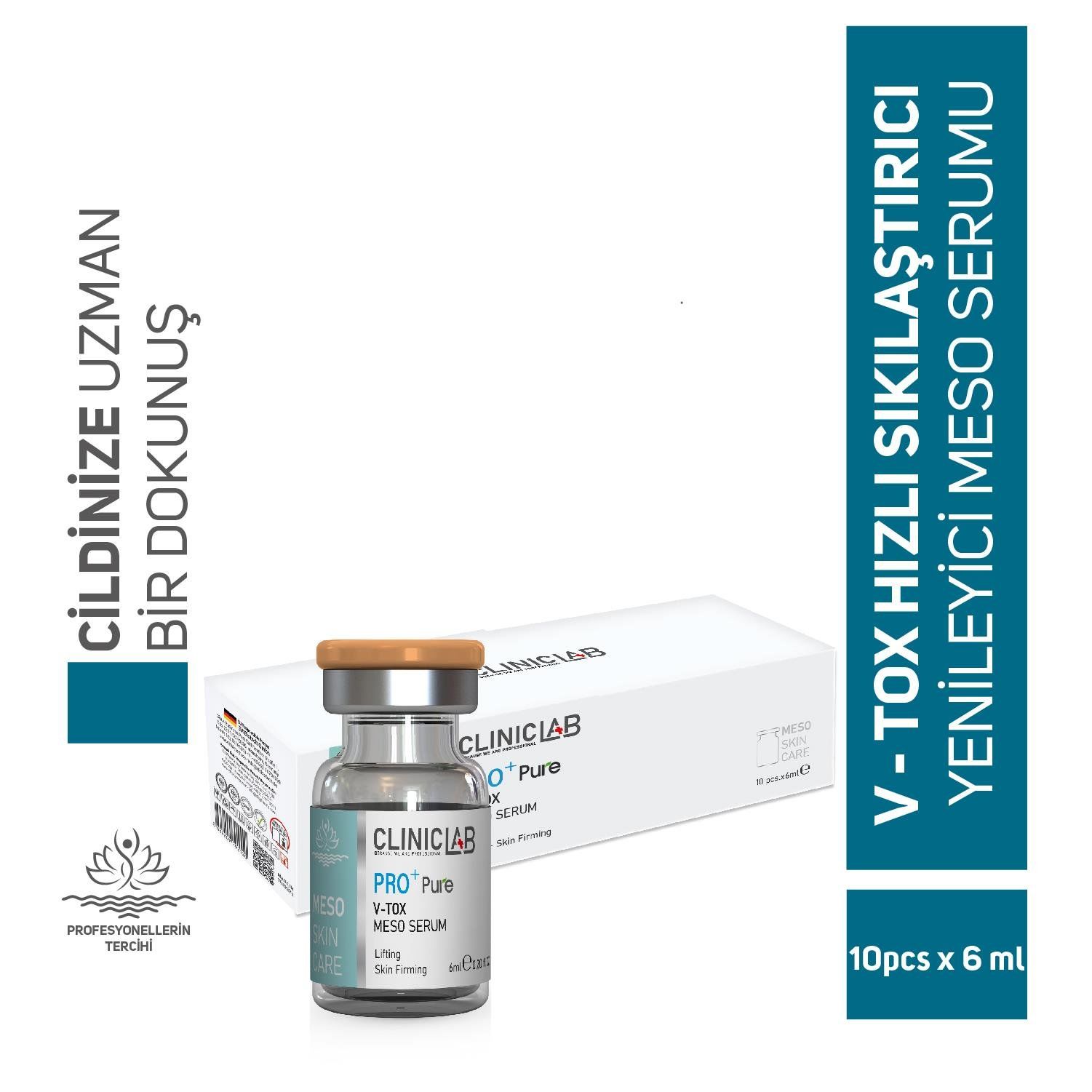 ClinicLab Pro+ Pure V-Tox Meso Serum Botox 6 ml 10'lu