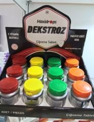 MAXIDROPS DEKSTROZ STAND 12 LI