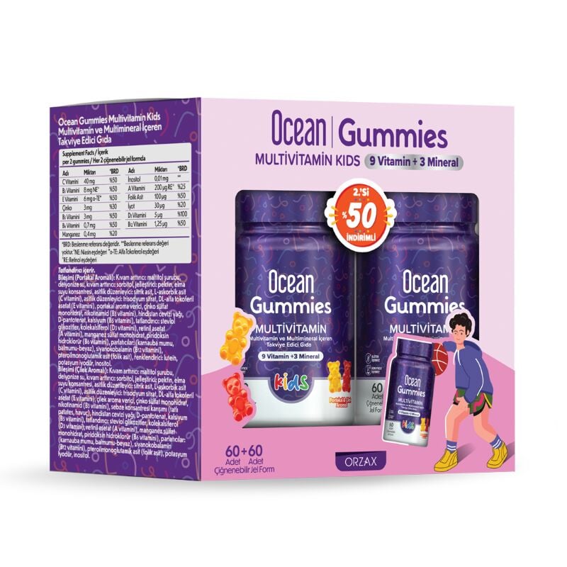 OCEAN GUMMIES MULTIVITAMIN KIDS CIG JEL FORM %50 IND