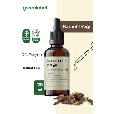 Greenlabel Karanfil Yağı %100 Doğal ve Saf 20 ml