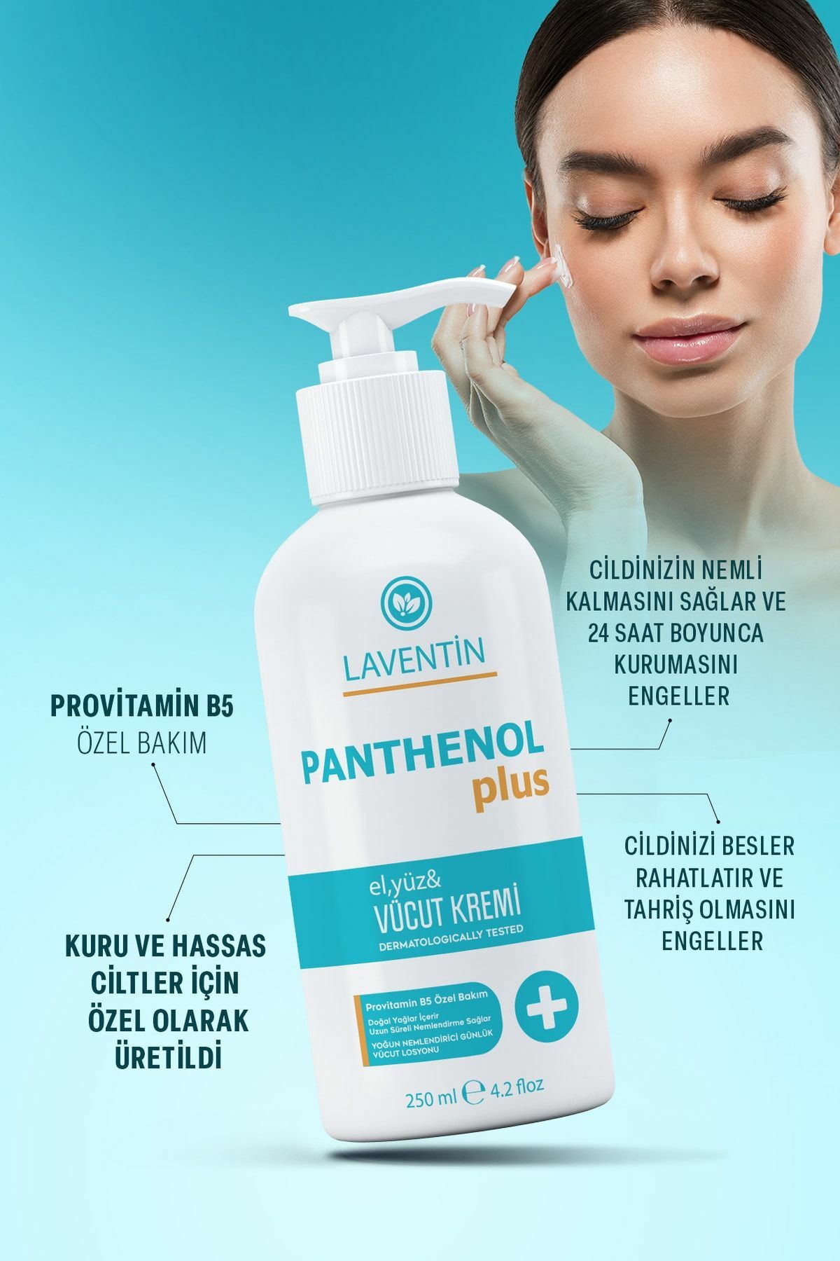 Life Beauty Panthenol Plus El Yüz Vücut Kremi 250 ml