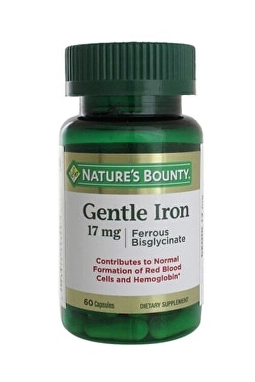 Nature's Bounty Gentle Iron 17 mg 60 Kapsül
