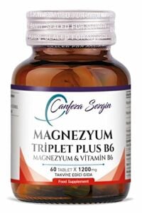 Canfeza Sezgin Magnezyum Triplet Plus B6 Magnezyum Vitamin B6 60 Tablet