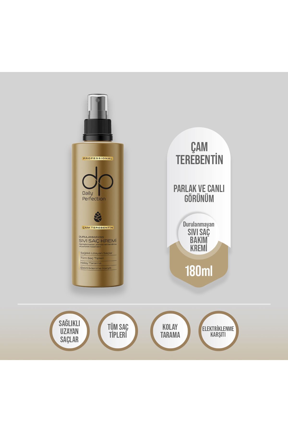 DP Daily Perfection Çam Terebentin Sıvı Saç Bakım Kremi 180 ml