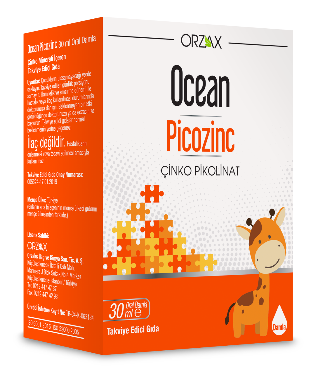 Ocean Picozinc 30 Ml Damla 