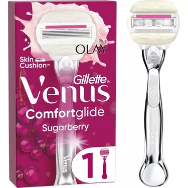 Gillette Venus Comfort Glide Sugarberry Tıraş Makinesi + 1 Adet Başlık