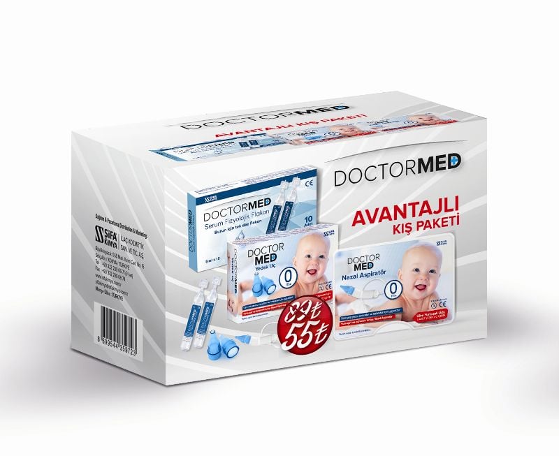 Doctor Med Kofre Aspiratör+Yedek Uç+Serum Fizyolojik