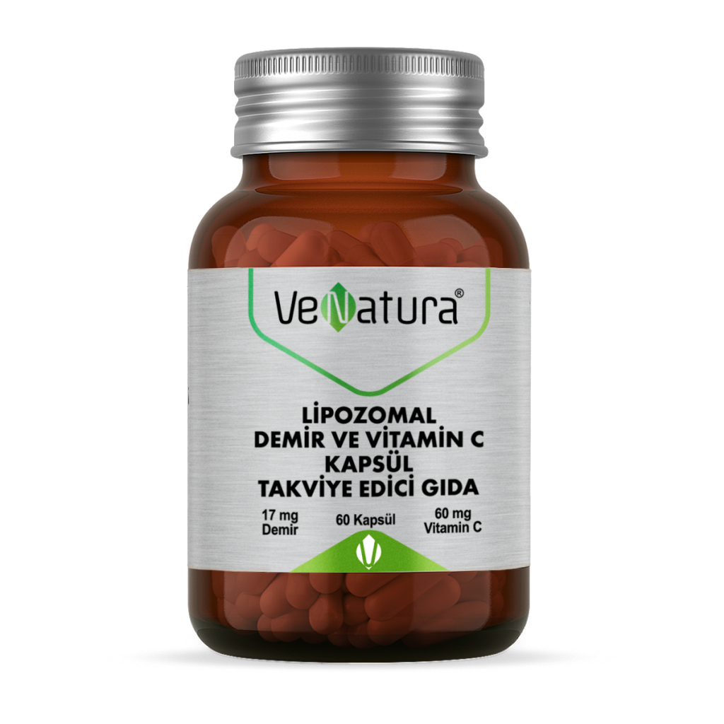 Venatura Lipozomal Demir ve Vitamin C 60 Kapsül