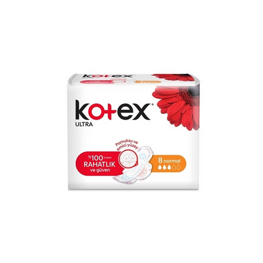 Kotex Ultra Kanatlı Normal 8'li