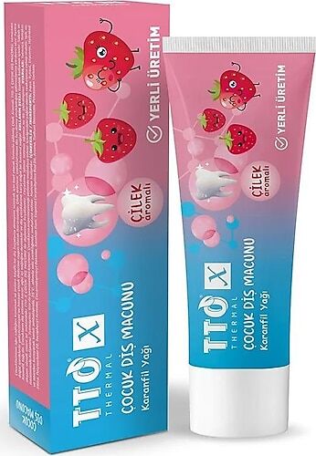 Tto x Çocuk Çilek Diş Macunu 50 ml