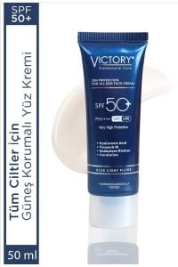 Victory Yüz Kremi Yaşlanma Karşıtı Mavi Işık Filtreli Tüp SPF50+ 50 ml