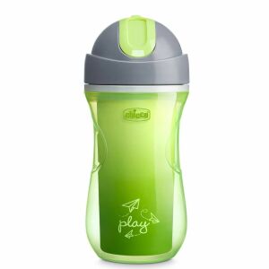 Chicco Sport Cup Isı Yalıtımlı Pipetli Spor Bardak Yeşil 266 ml