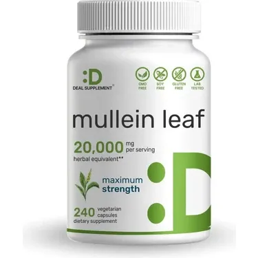 Deal Supplement Mullein Leaf Extract 20000 Mg 240 Veg Kapsül - İthal