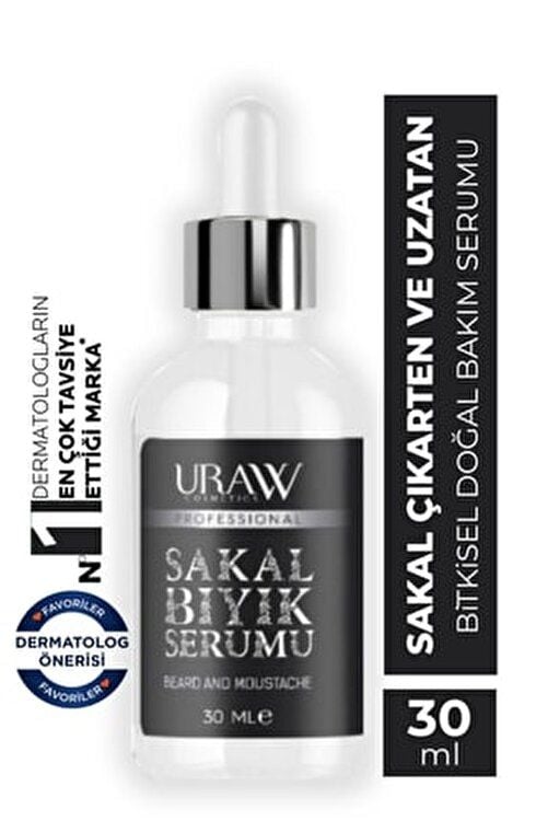 Uraw Cosmetics Sakal Bıyık Serumu 30 ml