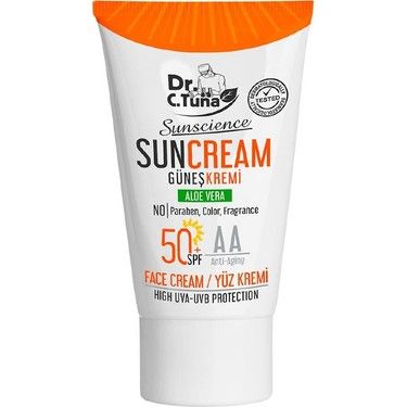 Dr. C. Tuna Sun Science SPF50 Yüz Kremi 50 ml
