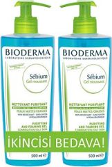 Bioderma Sebium Foaming 2'li Gel 500ml