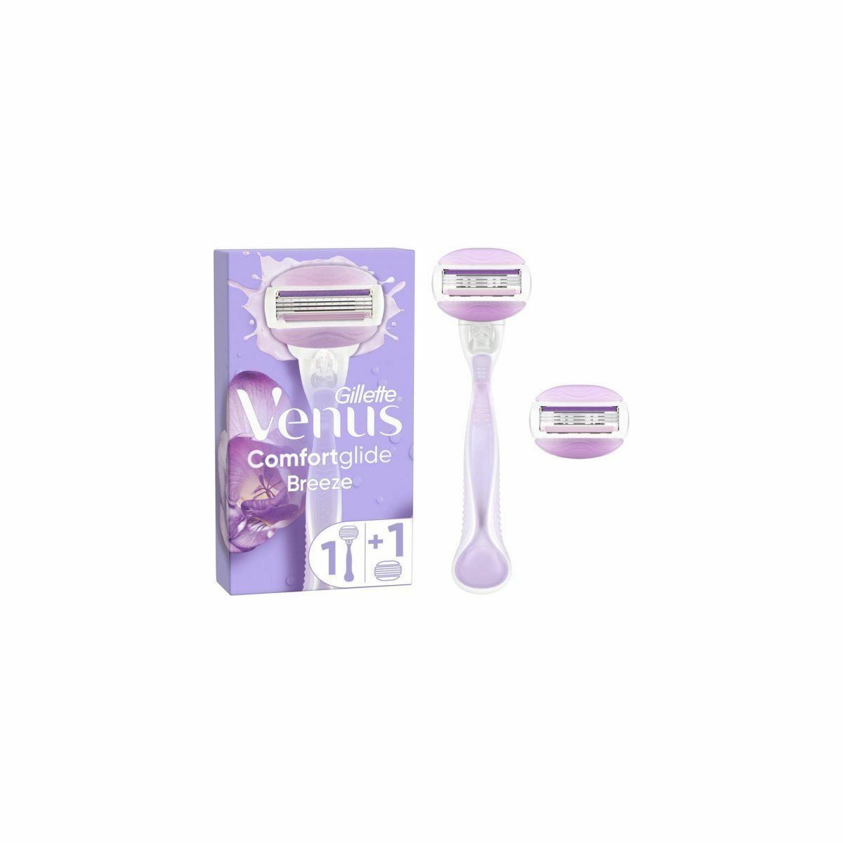 Gillette Venus Comfort Glide Breeze Tıraş Makinesi + Yedek Başlık - 2 Adet