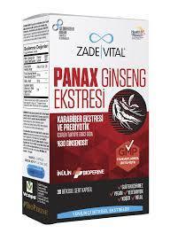 Zade Vital Panax Ginseng Ekstresi 30 Bitkisel Sert Kapsül