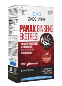 Zade Vital Panax Ginseng Ekstresi 30 Bitkisel Sert Kapsül