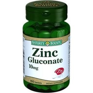 Nature's Bounty Zinc Gluconate 10 mg 100 Tablet