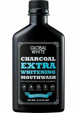 Global White Charcoal Extra White Mouthwash 250 ml