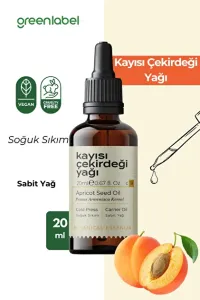 Greenlabel Kayısı Çekirdeği Yağı Soğuk Sıkım %100 Doğal ve Saf 20 ml