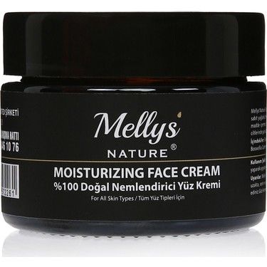 Mellys' Nature %100 Doğal Nemlendirici Yüz Kremi 50 ml