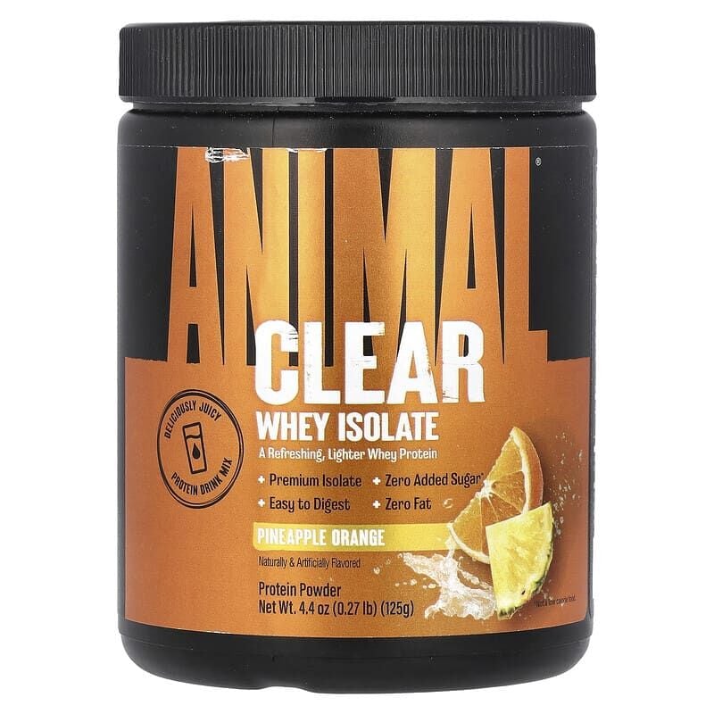 Animal Clear Whey Isolate Pineapple Orange 0.27 lb 125 gr - İthal