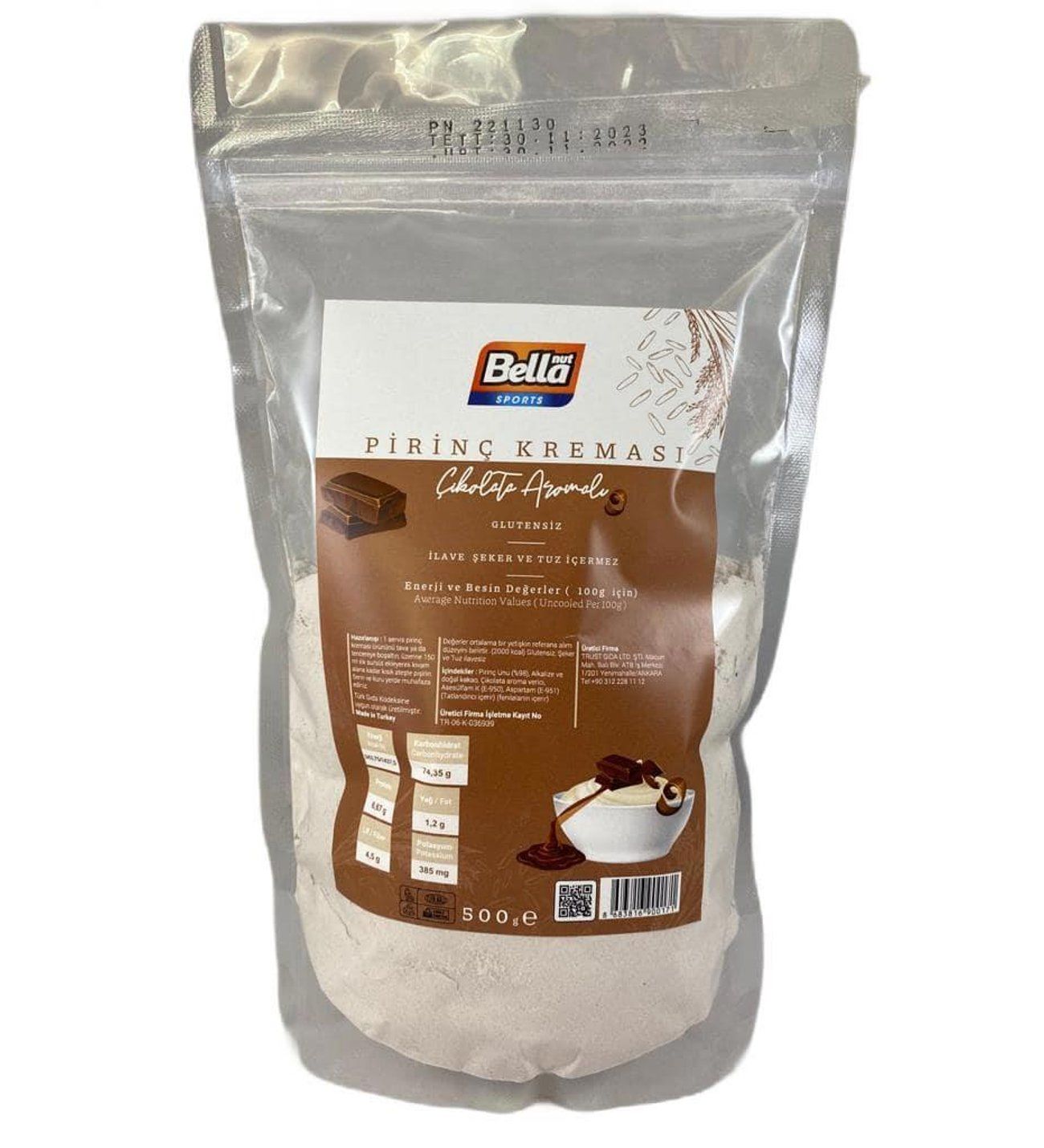 Bellanut Pirinç Kreması Çikolata 500 gr