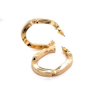 Chn-1017-1 Vintage Halka Küpe Gold