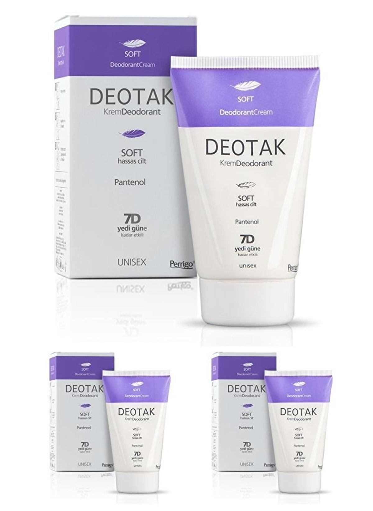 Deotak Krem Deodorant Soft 35 ml - 3 Adet