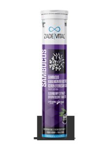 Zade Vital Sambucus Nigra Vitamin C & Zeytin Yaprağı Ekstresi & Çinko İçeren 20 Efervesan Tablet