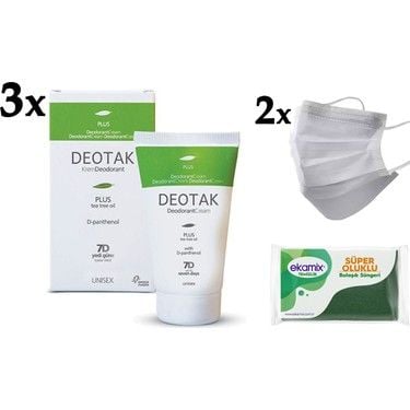 Deotak Krem Deodorant Plus 35 ml - 3 Adet