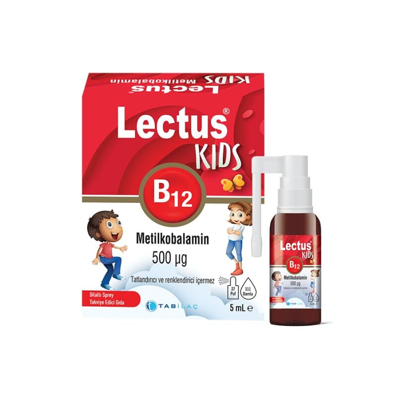 Lectus Kıds Metıl B12 Dılaltı Sprey 5 Ml  500 Mcg