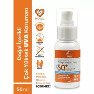 Organik Baby Doğal İçerikli Güneş Koruyucu Krem SPF50+ 50 ml