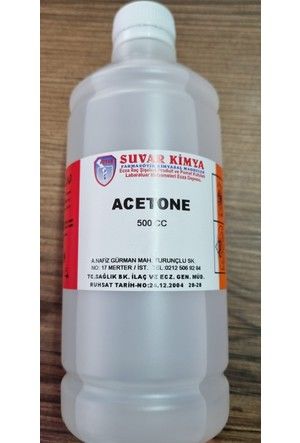 Suvar Kimya Aseton 500 cc