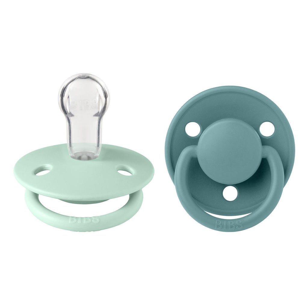 Bibs De Lux Silikon İkili Emzik 0-36 Ay - Nordic Mint/Island Sea